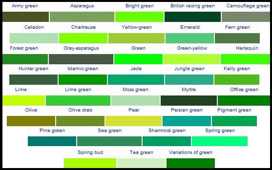 Zelena je farba harmonie tela a duse. Je vyjadrena smaragdom a vltavinom.